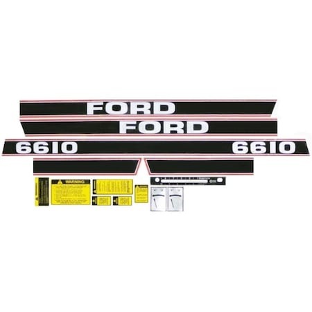 Aftermarket Red / Black Complete Decal Set RAP66680